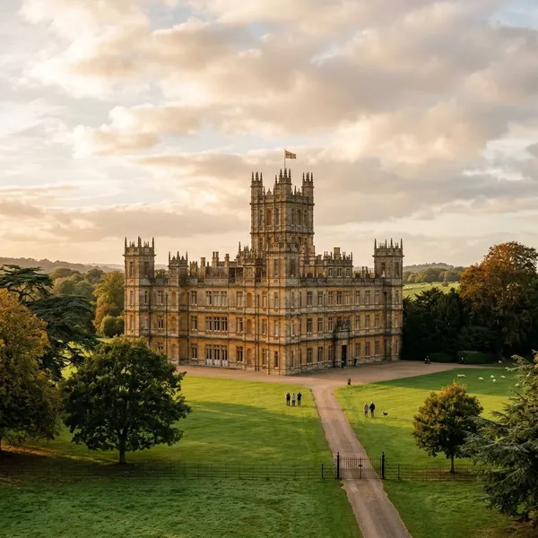 Why is Highclere Castle so closely linked to Downton Abbey?