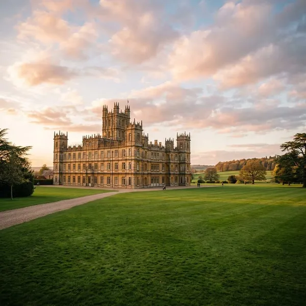 Why is Highclere Castle so closely linked to Downton Abbey?